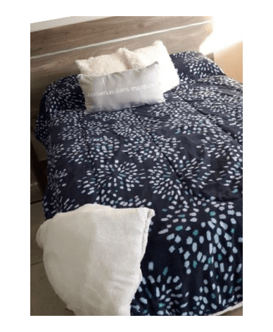 ACOLCHADO FP BEST ESTAMPADO CON CORDERITO 1 1/2 PLAZA 