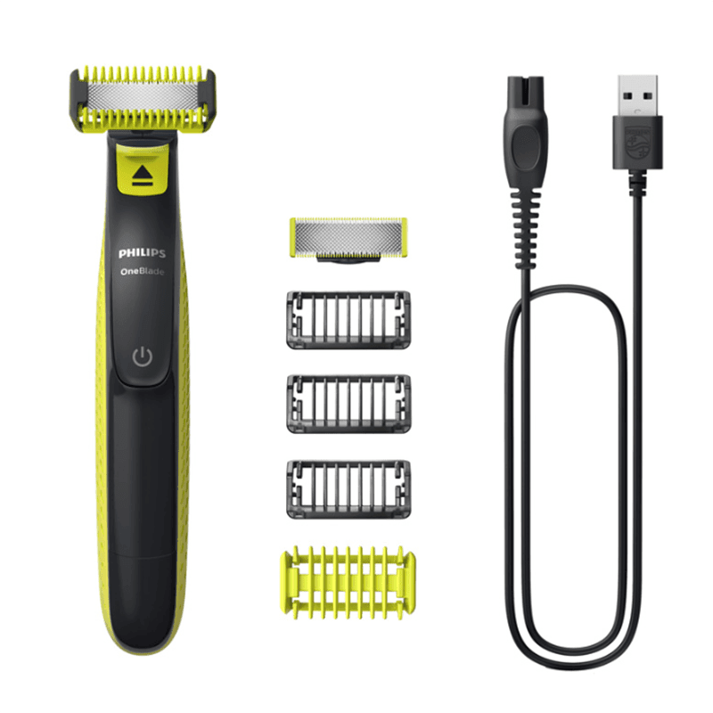 AFEITADORA ONE BLADE QP2824/10 AFEITA RECORTA MODELA GARGA USB