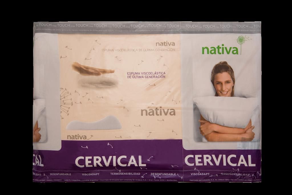 ALMOHADA NATIVA TOUCH CERVICAL LARGE 0,70 x 0,12 x 0,35