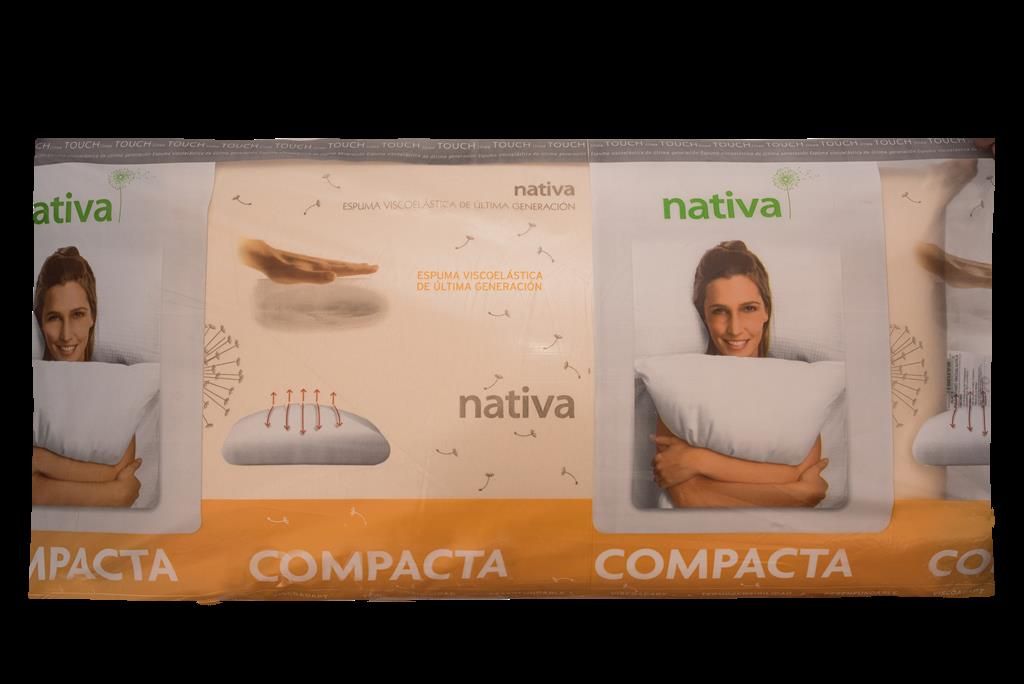 ALMOHADA NATIVA TOUCH COMPACTA LARGE 0,70 x 0,12 x 0,35