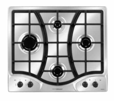 ANAFE ORMAY ACERO INOXIDABLE TOP GOURMET TECNO IX - MULTIGAS