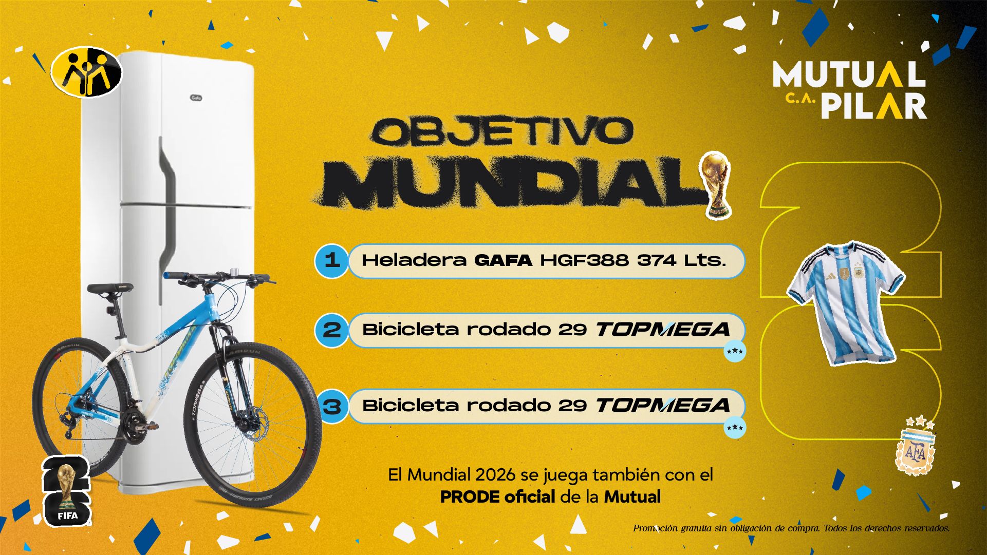 OBJETIVO MUNDIAL: el PRODE oficial de la Mutual para vivir el Mundial 2026 jugando en equipo