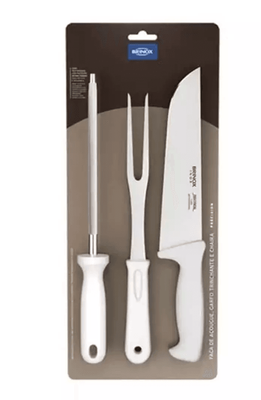 BATERIA DE ASADO A/INOX 3 PIEZAS BRINOX 2554/302
