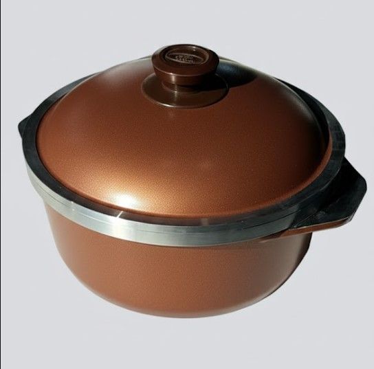 CACEROLA DOÑA TINA CON ASA D-25 CM COBRE