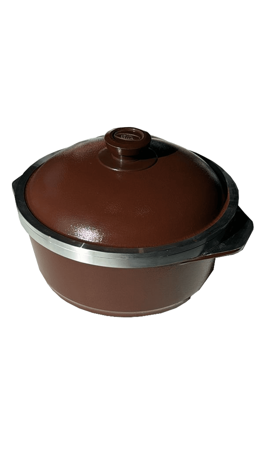 CACEROLA DOÑA TINA CON ASA D-25 CM  MARRON 