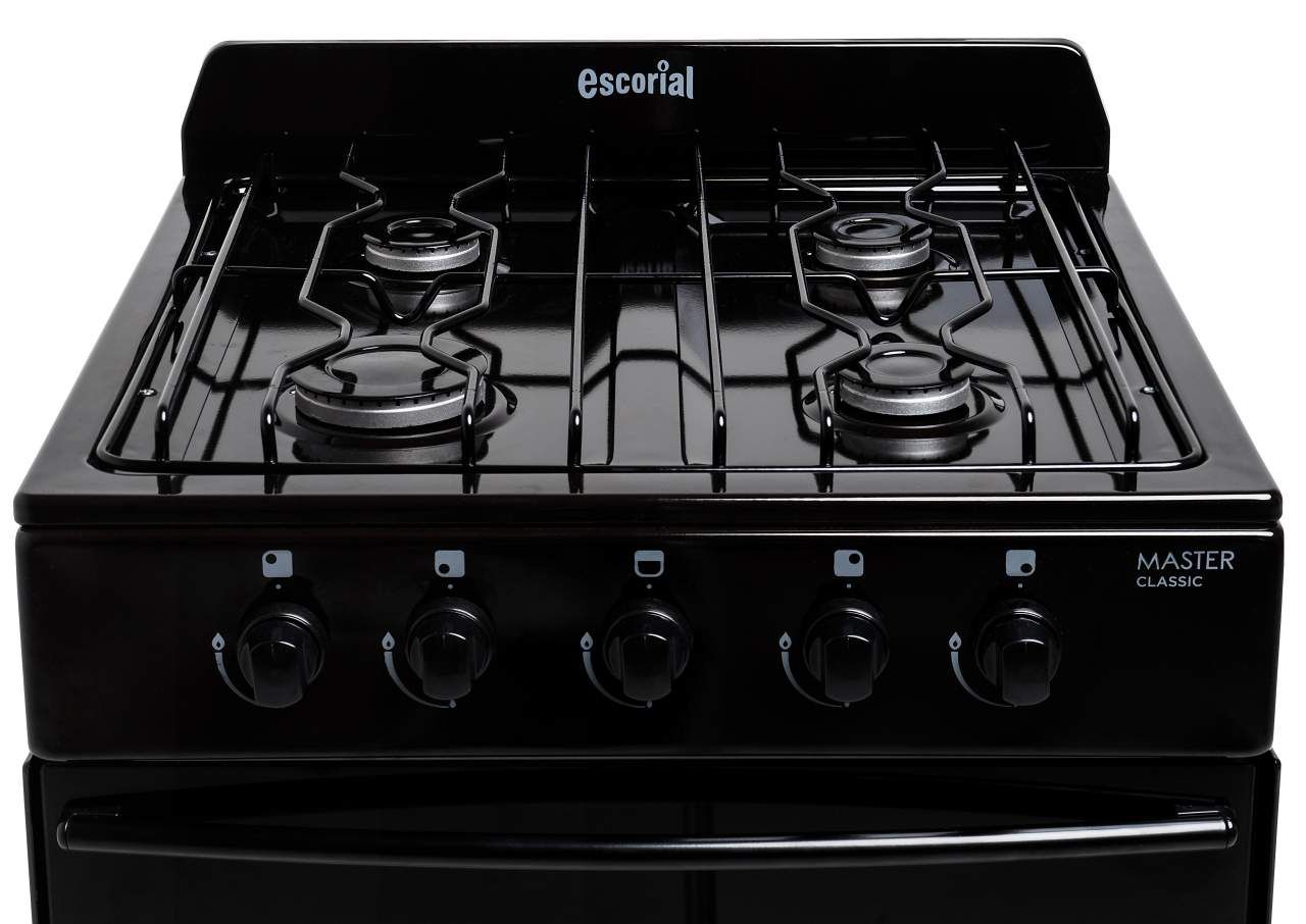 COCINA ESCORIAL MASTER CLASIC NEGRA GAS NATURAL