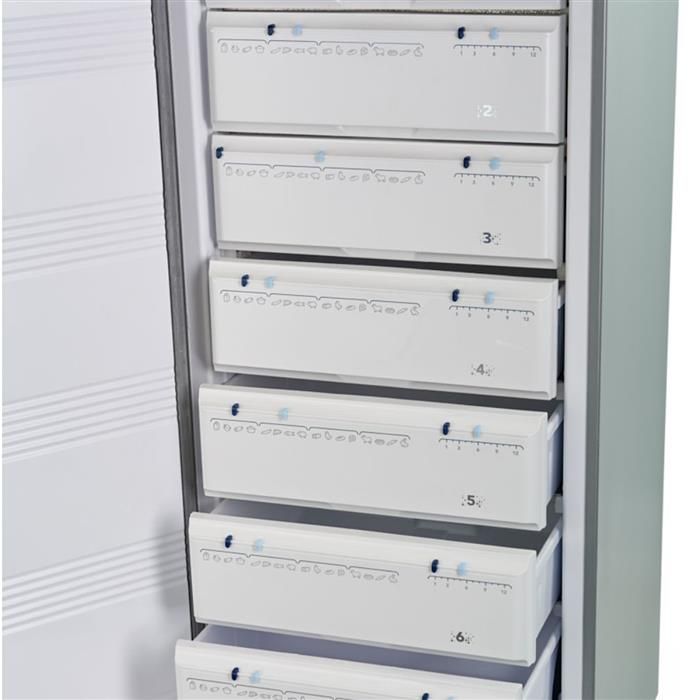 FREEZER VERTICAL KOHINOOR 250 LTS ACERO KFVA 25/8