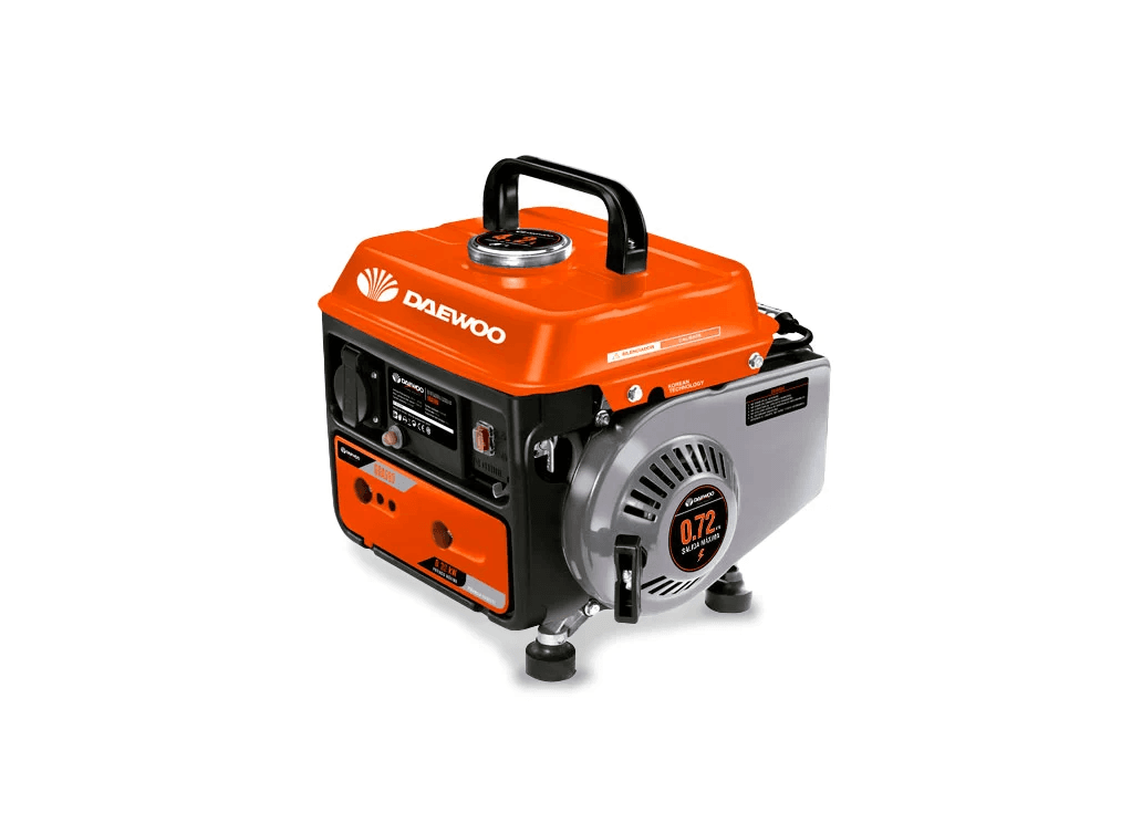 GENERADOR A GASOLINA DAEWOO 2 TIEMPOS 0,72 KVA 750W 63CC 