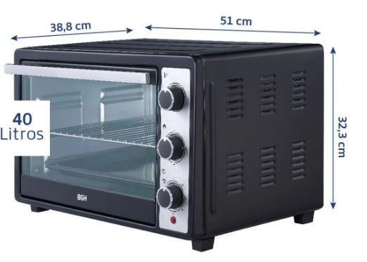 HORNO ELECTRICO BGH DUO 40 LTS BHE40M23N