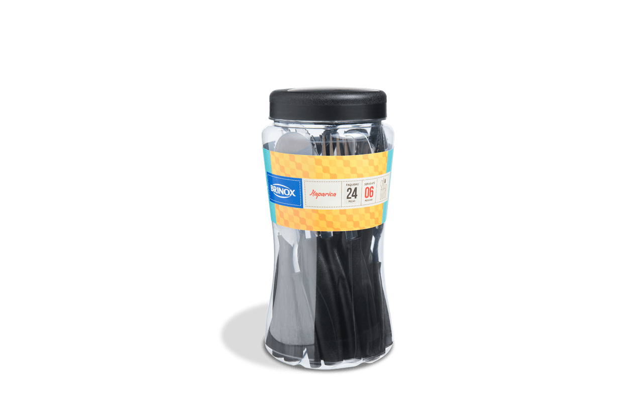JUEGO DE CUBIERTOS EN ACERO INOX 24 PIEZAS LINEA ITAPARICA 6000/712
