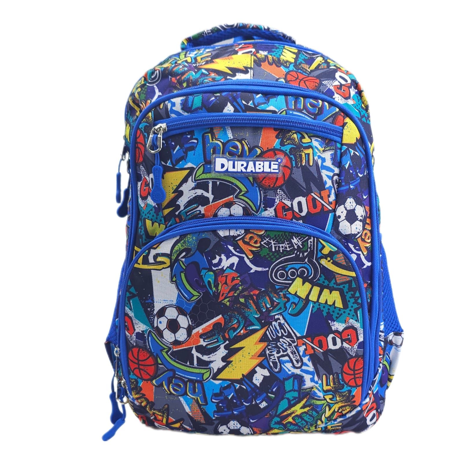 MOCHILA ESCOLAR DURABLE 3 CIERRES 