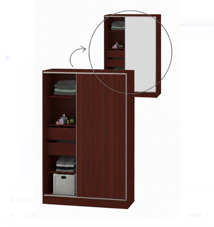 PLACARD CORREDIZO WENGUE 