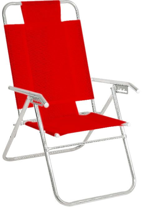 REPOSERA PLEGABLE DESCANSAR ALUMINIO 5 POSICIONES CAÑO 1"