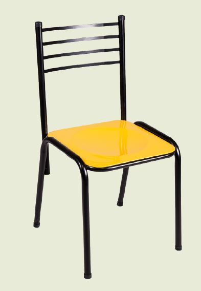 SILLA DE CAÑO APILABLE - ESTRUCTURA DE CAÑO - ASIENTO POLIPROPILENO IN