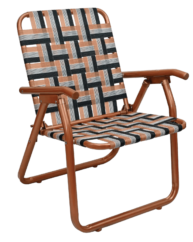SILLON PLEGABLE CINTAS DESCANSAR CAÑO ALUMIN 1 1/4" COBRE 