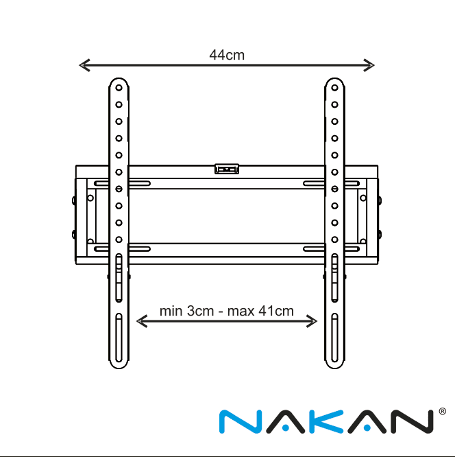 SOPORTE NAKAN 32" a 65"  P/T CON INCL