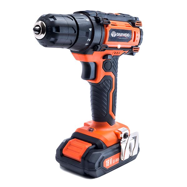 TALADRO PERCUTOR DAEWOO INALAMBRICO CON ACCESORIOS DACD1800V2