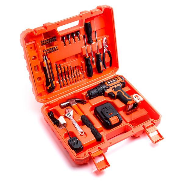 TALADRO PERCUTOR DAEWOO INALAMBRICO CON ACCESORIOS DACD1800V2